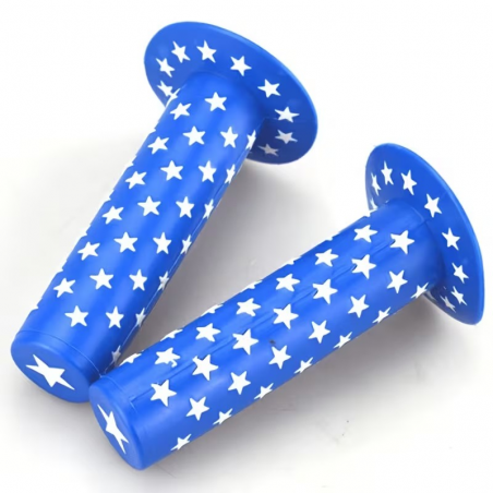 Poignées vélo BMX Star Grip Bleu