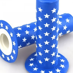 Poignées vélo BMX Star Grip Bleu
