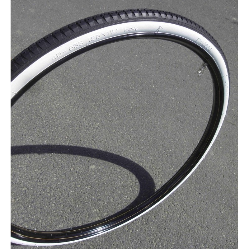 Pneu Crème 700x35B Pneu Vélo Vintage Crème 28 X 1 1/2 (40-635) - Pour Anciens Vélos 28 Pouces - Neuf En Emballage Pneu Neuf Diamètre 700B