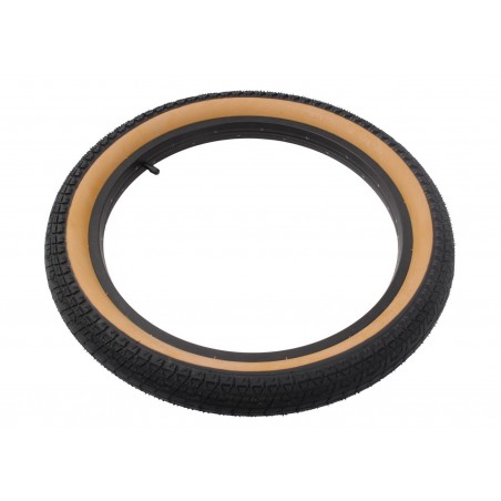 Pneu BMX UNITED 20 x 2.25 Noir Flanc Marron