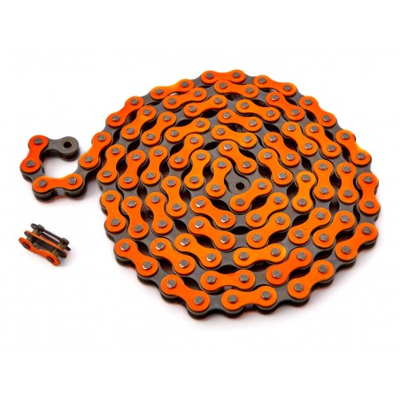 Chaine 1/2 x 1/8 Orange / Noir