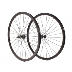 Paire de roue Noir Vélo Fixie Pignon Fixe Singlespeed KHE Double Parois 28" 700c