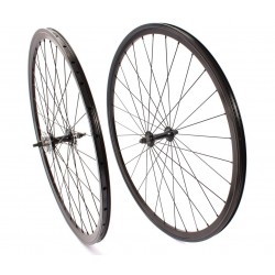 Paire de roue Noir Vélo Fixie Pignon Fixe Singlespeed KHE Double Parois 28" 700c