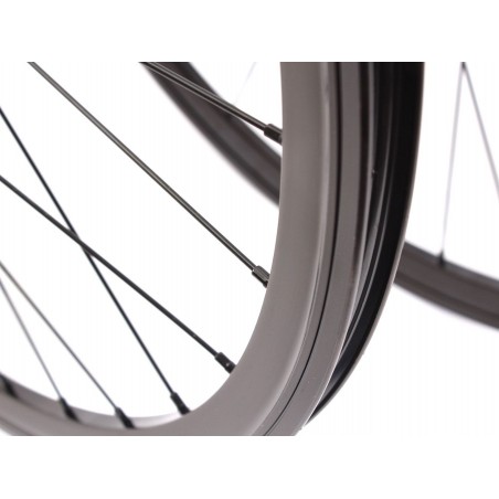 Paire de roue Noir Vélo Fixie Pignon Fixe Singlespeed KHE Double Parois 28" 700c