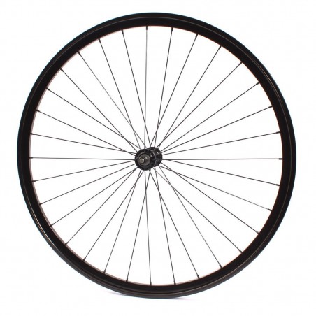 Paire de roue Noir Vélo Fixie Pignon Fixe Singlespeed KHE Double Parois 28" 700c