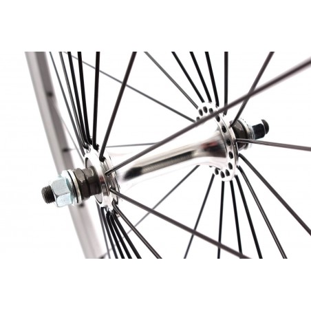 Roue Avant Chrome Vélo Fixie Pignon Fixe Singlespeed KHE Double Parois 28" 700c
