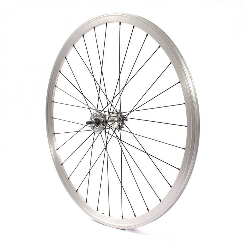 Roue Arrière Chrome Vélo Fixie Pignon Fixe Singlespeed KHE Double Parois 28" 700c