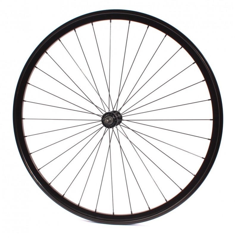 Roue Avant Noir Vélo Fixie Pignon Fixe Singlespeed KHE Double Parois 28" 700c
