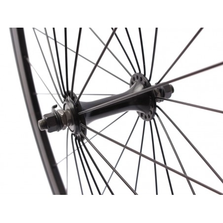 Roue Avant Noir Vélo Fixie Pignon Fixe Singlespeed KHE Double Parois 28" 700c
