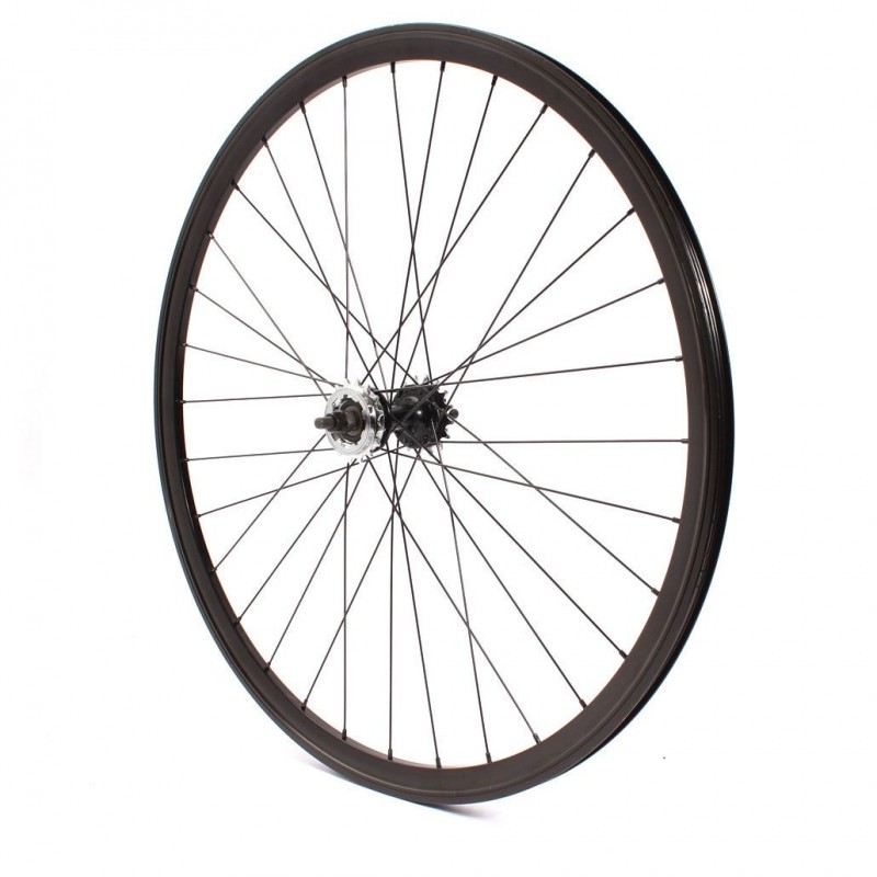 Roue Arrière Noir Vélo Fixie Pignon Fixe Singlespeed KHE Double Parois 28" 700c