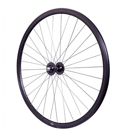 Roue Avant Noir Vélo Fixie Pignon Fixe Singlespeed Double Paroi 28" 700c