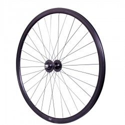 Roue Avant Noir Vélo Fixie Pignon Fixe Singlespeed Double Paroi 28" 700c