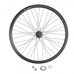 Roue Arrière Noir Vélo Fixie Pignon Fixe Singlespeed Double Paroi 28" 700c