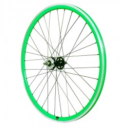 Roue Arrière Vert Vélo Fixie Pignon Fixe Singlespeed Double Paroi 28" 700c