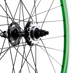 Roue Arrière Vert Vélo Fixie Pignon Fixe Singlespeed Double Paroi 28" 700c