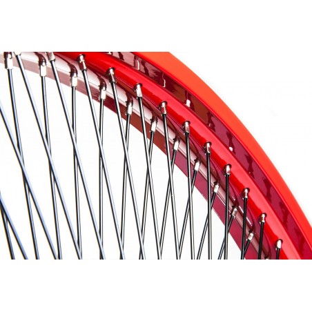 Roue Arrière Rouge 26" 140 Rayons 50mm