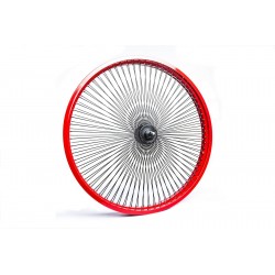 Roue Avant Rouge 26" 140 Rayons 50mm