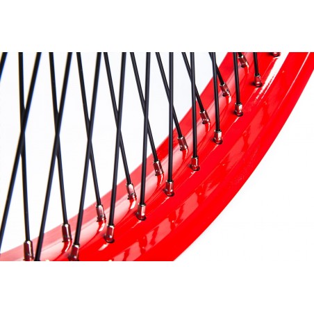 Roue Avant Rouge 26" 140 Rayons 50mm