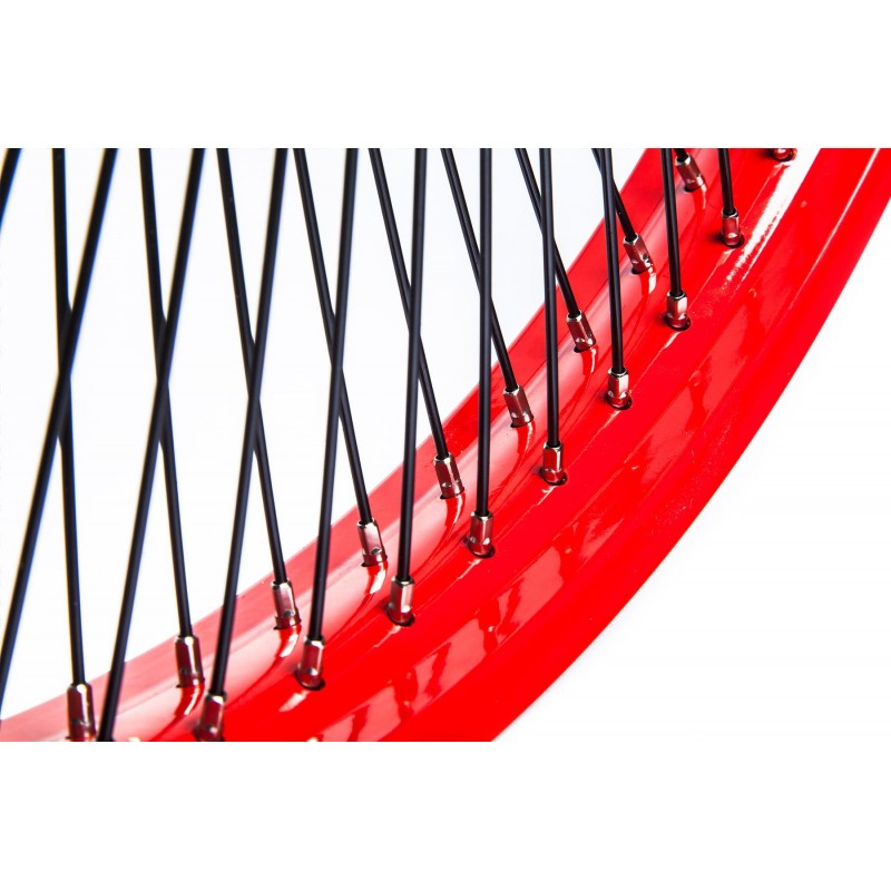 Paire De Roues Chrome 26 Pouces 144 Rayons Pour Vélo Lowrider, Rétropédalage