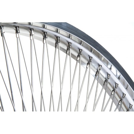 Roue Arrière Chrome 26" 140 Rayons 50mm