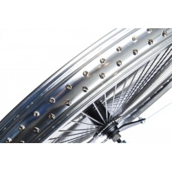 Roue Arrière Chrome 26" 140 Rayons 50mm