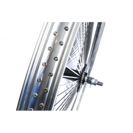 Roue Avant Chrome 26" 140 Rayons 50mm