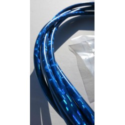 Gaine de cable bleu metallic 2M5