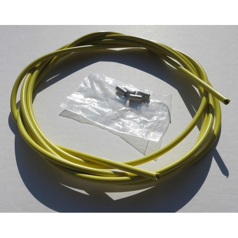 Gaine de cable jaune 2M5