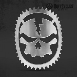 Headbadge Ruff Cycles Chrome