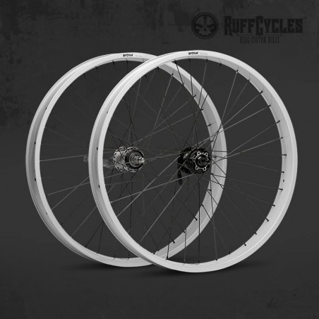 Roue Ruff Cycles 26" 65mm Blanche