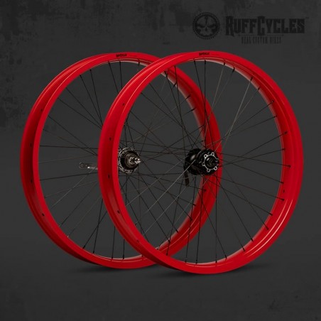 Roue Ruff Cycles 26" 80mm Rouge