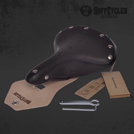 Selle en Cuir Ruff Cycles Gaucho noir