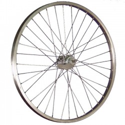 Roue Arrière Aluminium 24" 36 Rayons Rétropédalage