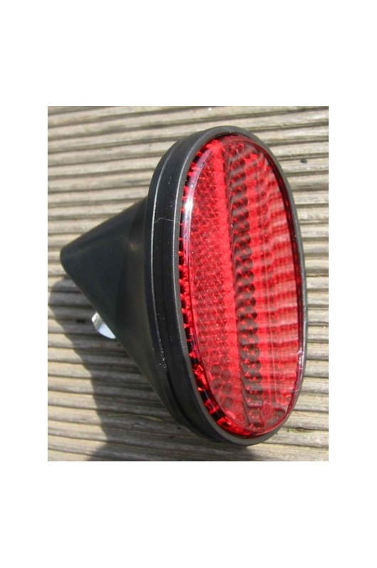 Réflecteur Arrière Rouge Vintage Pour Vélo Ancien - Alliage Aluminium, Années 50/60, New Old Stock
