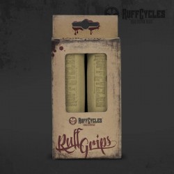 Poignée Ruff Cycles Grips Cuir Beige Alcantara