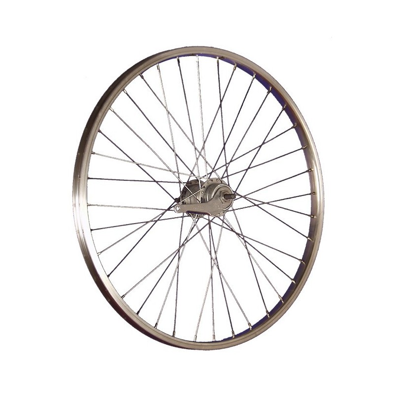 Roue Arrière Aluminium 24" 36 Rayons Rétropédalage 3 Vitesses