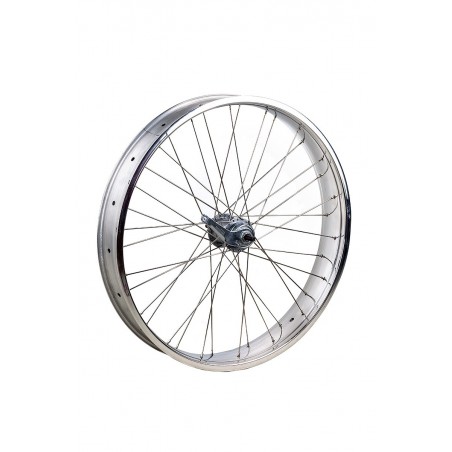 Roue Arrière 24" 82mm Alu Poli Chrome 3 vitesses