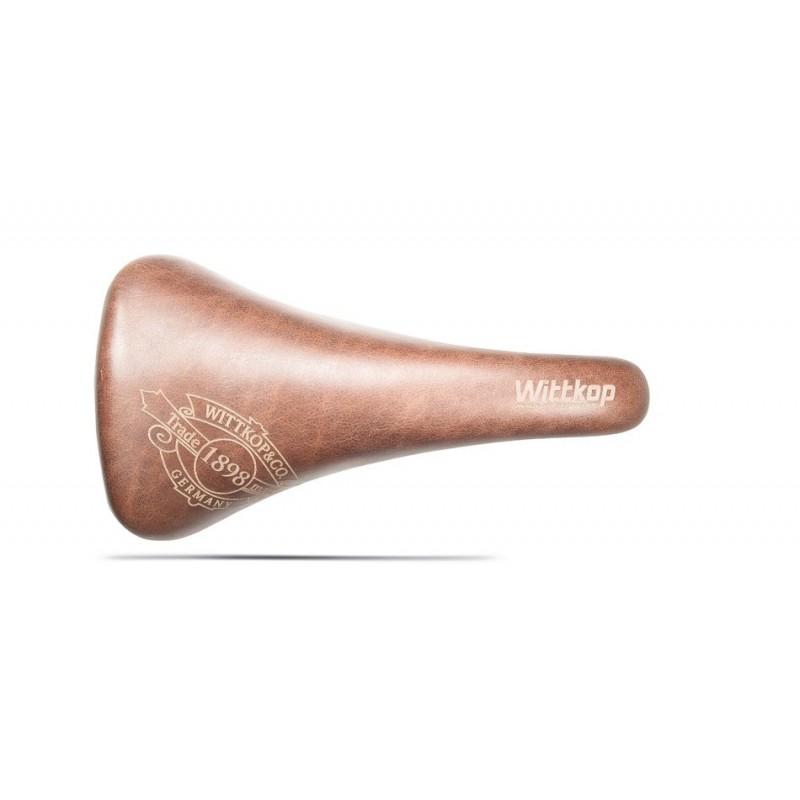 Selle De Vélo Vintage Wittkop En Cuir – Très Bon état – Ancienne & Authentique Pour Vélo Rétro