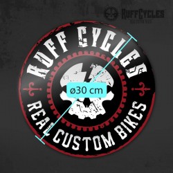 Sticker Rond Ruff Cycles 30cm