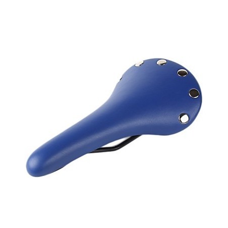 Selle Vélo Fixie Classic Rivet Bleu