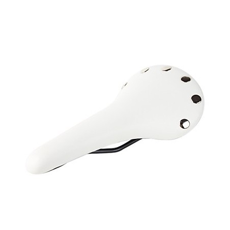 Selle Vélo Fixie Classic Rivet Blanc