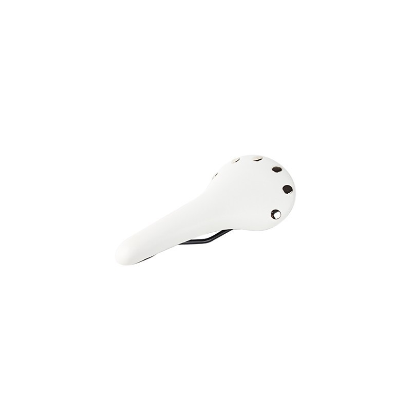 Selle Vélo Fixie Classic Rivet Blanc