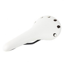 Selle Vélo Fixie Classic Rivet Blanc