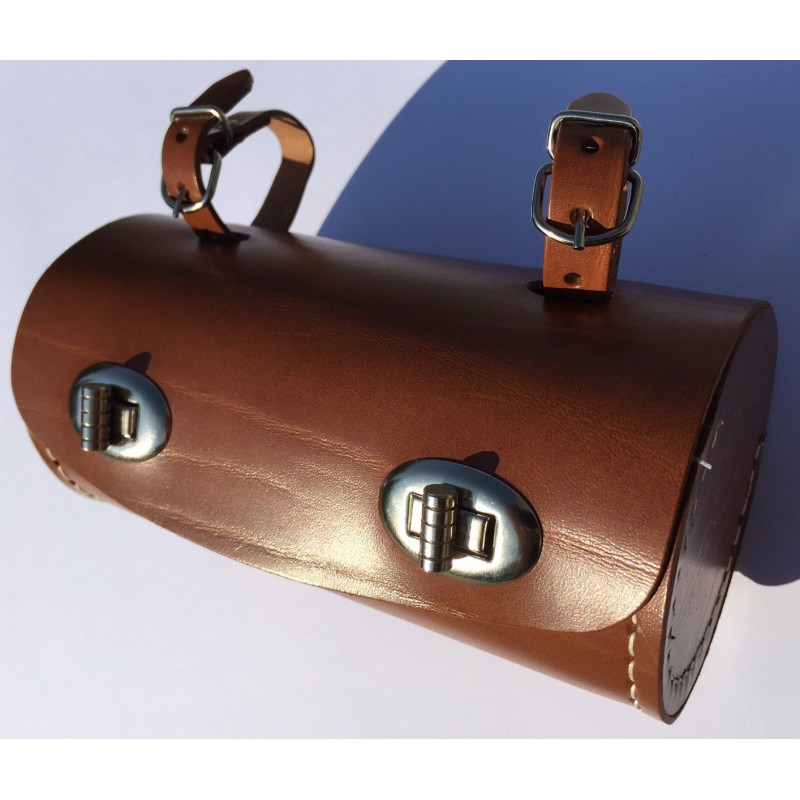 Sacoche de selle ou guidon v?�lo marron