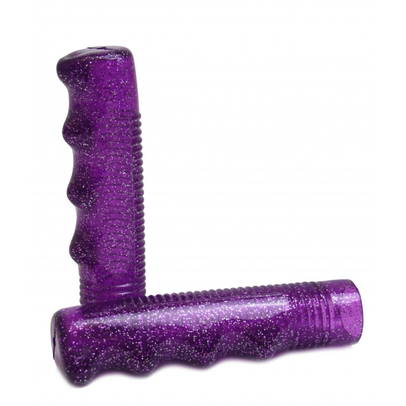 Poignée vélo Glitter Grip Violet