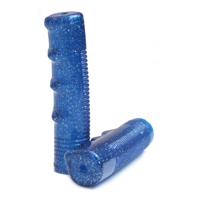 Poignée vélo Glitter Grip Bleu