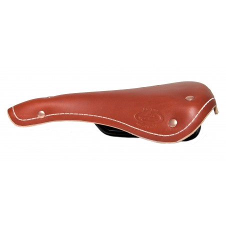 Selle Vélo Cuir Oxford Vintage Cognac