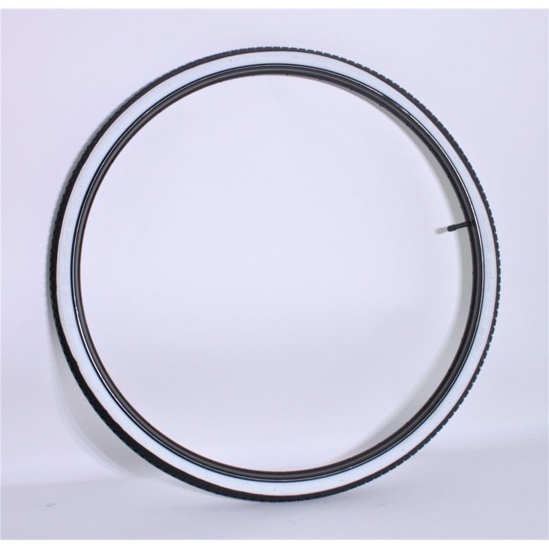 Pneu Blanc 28 x 1 1/2 (40x635) 700x35b vélo type ancien vintage 28