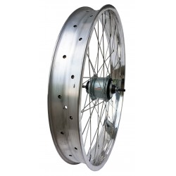 Roue Arrière 24" 82mm Alu Poli Chrome 8 vitesses