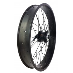 Roue Arrière 24" 82mm Alu Noir Mat 8 vitesses